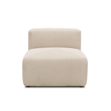 Element Canapea Modulară, textil, crem