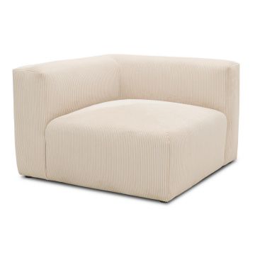 Element Canapea Modulară, textil, crem