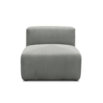 Element Canapea Modulară, textil, gri deschis