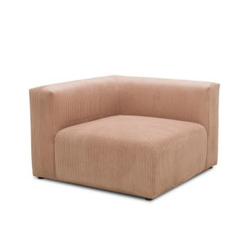 Element Canapea Modulară, textil, roz, auriu rose