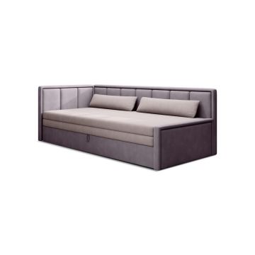 Recamier in textil lila, roz