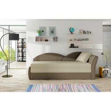 Recamier in textil maro, bej