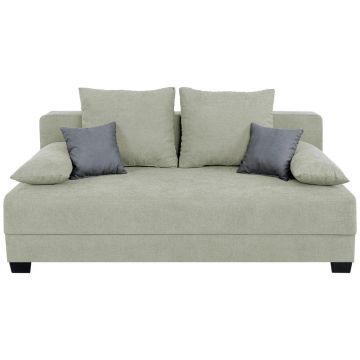 Sofa Mia Mit Schlaffunktion, textil, material pe bază de lemn, bej