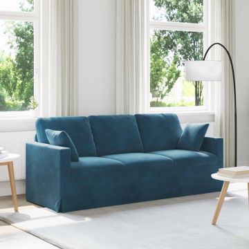 vidaXL Canapea albastru 198 x 78 x 80 cm Catifea
