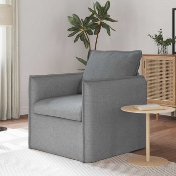 vidaXL Canapea Gri deschis 75 x 82 x 85 cm țesătură
