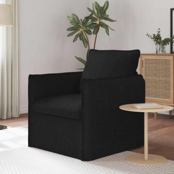 vidaXL Canapea Negru 75 x 82 x 85 cm țesătură