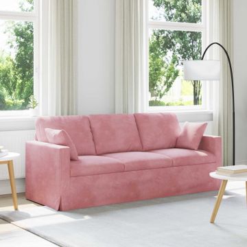 vidaXL Canapea Roz 198 x 78 x 80 cm Catifea