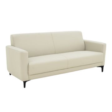 Canapea 3 locuri Sirica, Bej, 185x82x81 cm - Negru