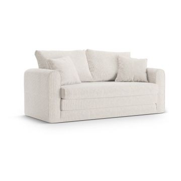 Canapea albă extensibilă 158 cm Lido – Micadoni