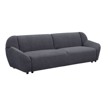 Canapea Echono, Stofa, 230x88x77 cm - Antracit