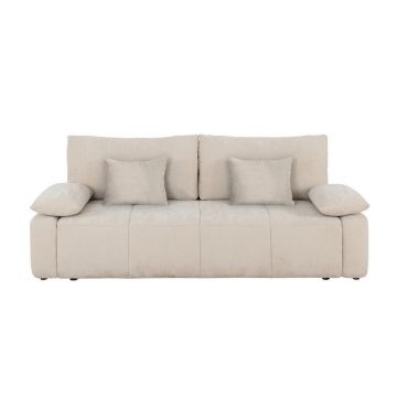 Canapea Extensibilă, textil, bej