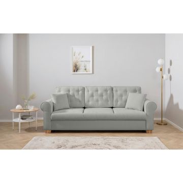 Canapea Extensibilă, textil, gri