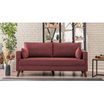 Canapea fixă 2 locuri Bella For 2 Pr, Diverse culori, 177x81x85 cm - Bordo