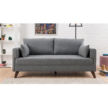 Canapea fixă 2 locuri Bella For 2 Pr, Diverse culori, 177x81x85 cm - Gri