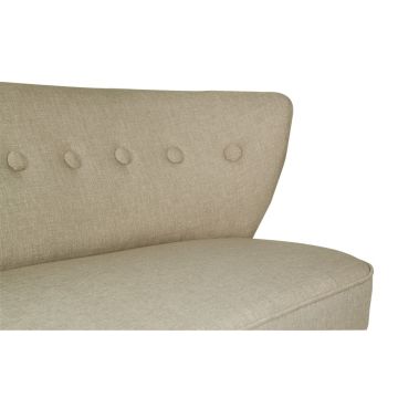 Canapea fixă 2 locuri Bienville, Diverse culori, 141x73x77 cm - Gri