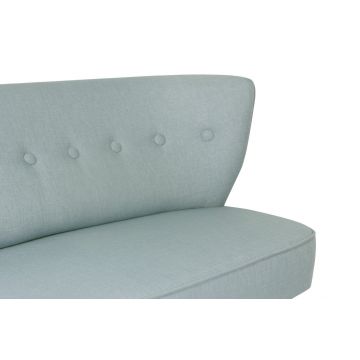 Canapea fixă 2 locuri Bienville, Diverse culori, 141x73x77 cm - Indigo blue