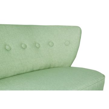 Canapea fixă 2 locuri Bienville, Diverse culori, 141x73x77 cm - Petrol green