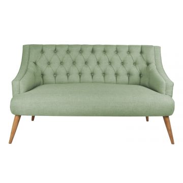 Canapea fixă 2 locuri Lamont, Diverse culori, 140x74x80 cm - Petrol green