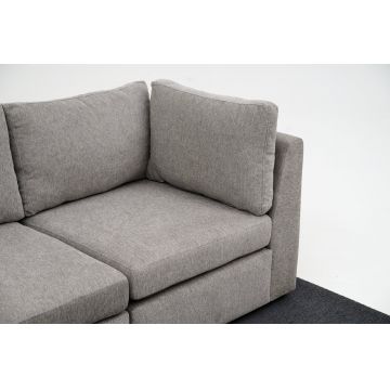 Canapea fixă 2 locuri Mottona 2-Seat, Diverse culori, 90x90x84 cm - Gri deschis