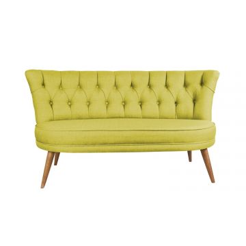 Canapea fixă 2 locuri Richland Loveseat, Diverse culori, 140x71x80 cm - Peanut green