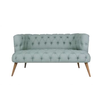 Canapea fixă 2 locuri West Monroe, Diverse culori, 140x75x76 cm - Indigo blue