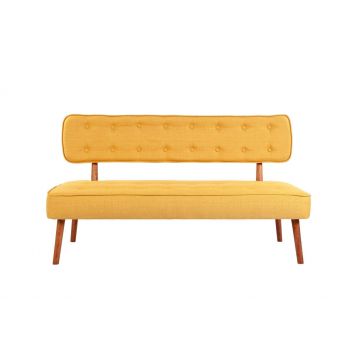 Canapea fixă 2 locuri Westwood Loveseat, Diverse culori, 140x64x78 cm - Galben