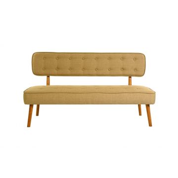 Canapea fixă 2 locuri Westwood Loveseat, Diverse culori, 140x64x78 cm - Milky brown