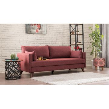 Canapea fixă 3 locuri Bella For 3 Pr, Diverse culori, 208x81x85 cm - Bordo
