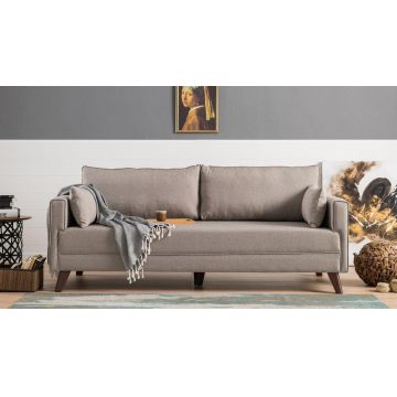 Canapea fixă 3 locuri Bella For 3 Pr, Diverse culori, 208x81x85 cm - Crem