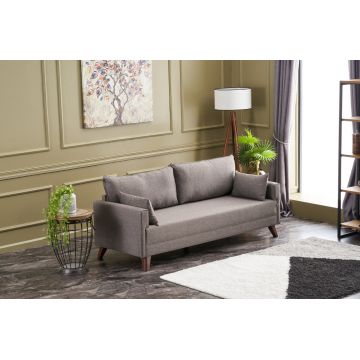 Canapea fixă 3 locuri Bella For 3 Pr, Diverse culori, 208x81x85 cm - Maro