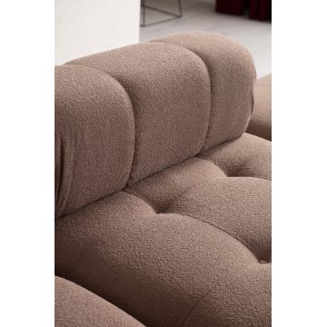 Canapea fixă 3 locuri Doblo (L1-Pouffe-1R) - Cappucino, Cappuccino - Cappuccino
