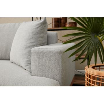 Canapea fixă 3 locuri Liva, Diverse culori, Diverse dimensiuni - Gri / 227x76x94 cm