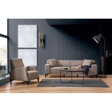 Canapea fixă 3 locuri Petra 3, Diverse culori, 215x86x87 cm - Fawn