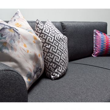 Canapea fixă 3 locuri Samara, Diverse culori, 210x80x85 cm - Gri