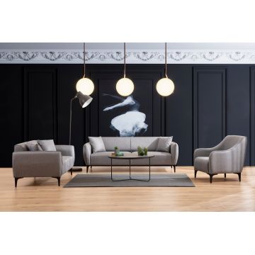 Canapea fixă Belissimo, Diverse culori, Diverse configurații, Diverse dimensiuni - Gri / 2 locuri / 160x95x67 cm