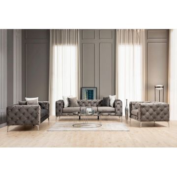 Canapea fixă Como, Diverse culori, Diverse configurații, Diverse dimensiuni - Antracit / 2 locuri / 197x90x70 cm
