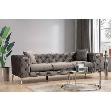 Canapea fixă Como, Diverse culori, Diverse configurații, Diverse dimensiuni - Antracit / 3 locuri / 27x90x70 cm