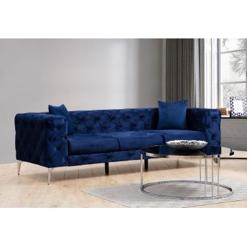 Canapea fixă Como, Diverse culori, Diverse configurații, Diverse dimensiuni - Bleumarin / 3 locuri / 27x90x70 cm