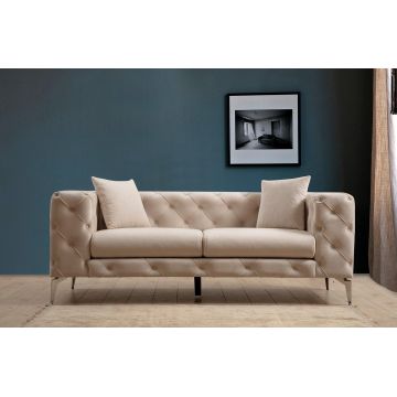 Canapea fixă Como, Diverse culori, Diverse configurații, Diverse dimensiuni - Ecru / 2 locuri / 197x90x73 cm