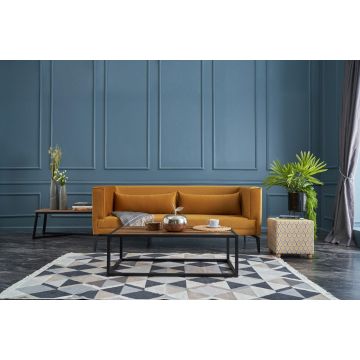 Canapea Fixa cu 3 Locuri Ardosa, 197 x 76 x 81 cm - Multicolor