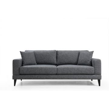 Canapea Fixa cu 3 Locuri Biutiful, 210 x 85 x 90 cm - Gri