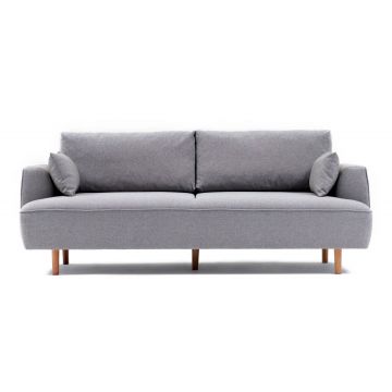 Canapea Fixa cu 3 Locuri Felix, 230 x 90 x 98 cm - Gri