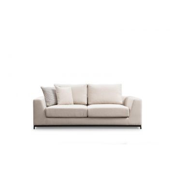 Canapea Fixa cu 3 Locuri Line, Bej, 201 x 84 x 102 cm - Bej