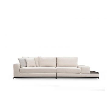 Canapea Fixa cu 4 Locuri Line, 320 x 84 x 102 cm - Bej