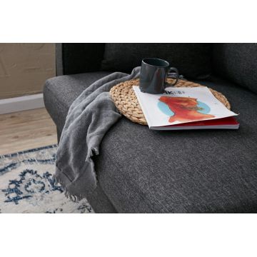 Canapea fixă Eva, Diverse culori, Diverse configurații, Diverse dimensiuni - Antracit / 2 locuri / 155x90x82 cm