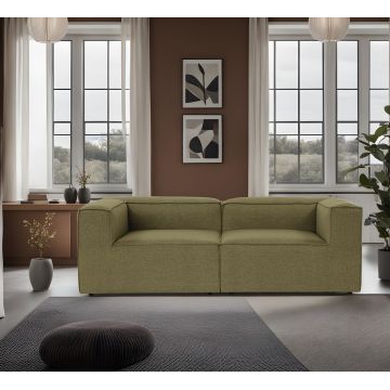 Canapea fixă Fora, Diverse culori, Diverse configurații, Diverse dimensiuni - Verde / 2 locuri / 214x105x66 cm