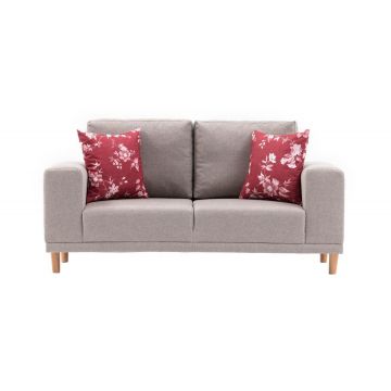 Canapea fixă Franz, Diverse culori, Diverse configurații, Diverse dimensiuni - Crem / 2 locuri / 162x82x87 cm