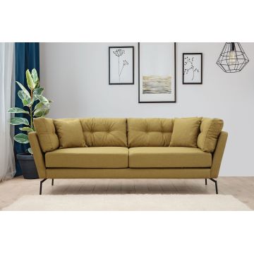 Canapea fixă Mapa, Diverse culori, Diverse configurații, Diverse dimensiuni - Greenish yellow / 3 locuri / Nespecificată
