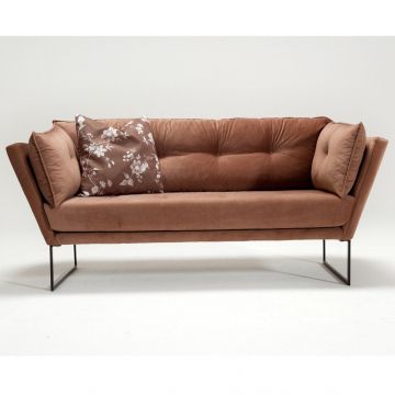 Canapea fixă Relax, Diverse culori, Diverse configurații, Diverse dimensiuni - Maro / 2 locuri / 175x88x80 cm