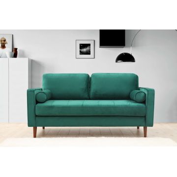 Canapea fixă Rome, Diverse culori, Diverse configurații, Ø10x70 cm - Verde / 2 locuri